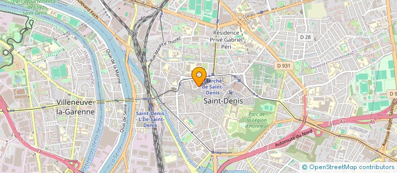 localisation de l'entreprise BM TRAVAUX PLOMBERIE CHAUFFAGE à SAINT-DENIS