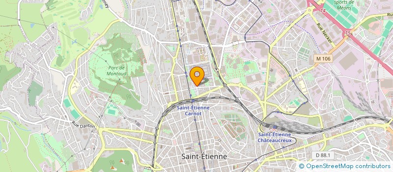 localisation de l'entreprise BM UNIFORME  SAINT-ETIENNE