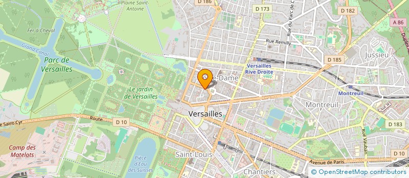 localisation de l'entreprise BM WORKS  VERSAILLES