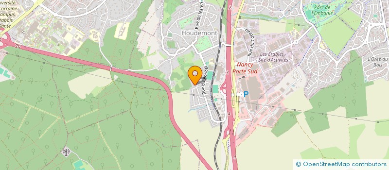 localisation de l'entreprise BM2  HOUDEMONT