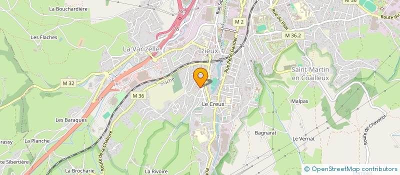 localisation de l'entreprise BM2A  SAINT-CHAMOND