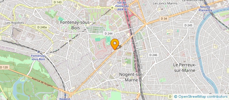 localisation de l'entreprise BM2B DIGITAL  NOGENT-SUR-MARNE