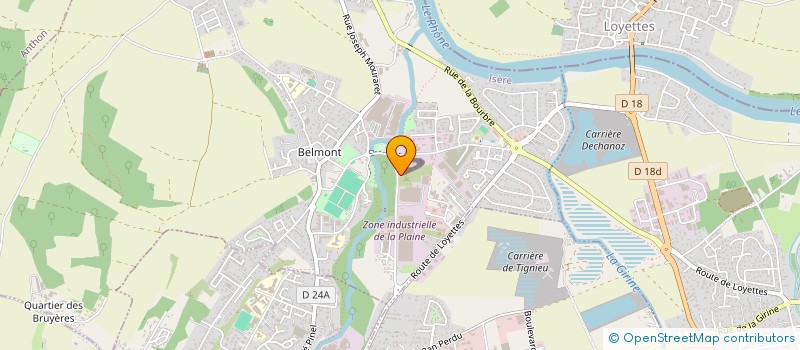 localisation de l'entreprise BM2C  CHAVANOZ