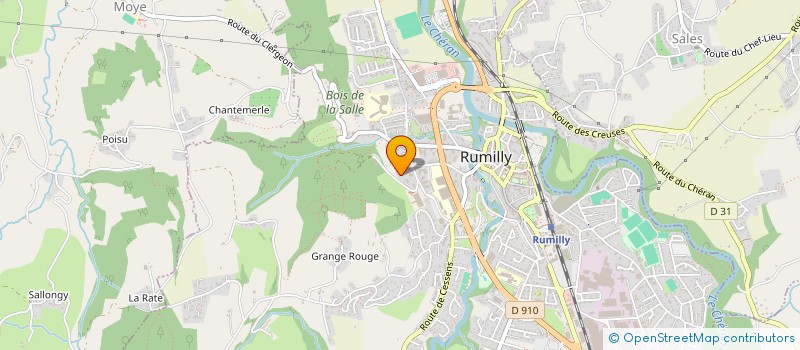 localisation de l'entreprise BM3E à RUMILLY