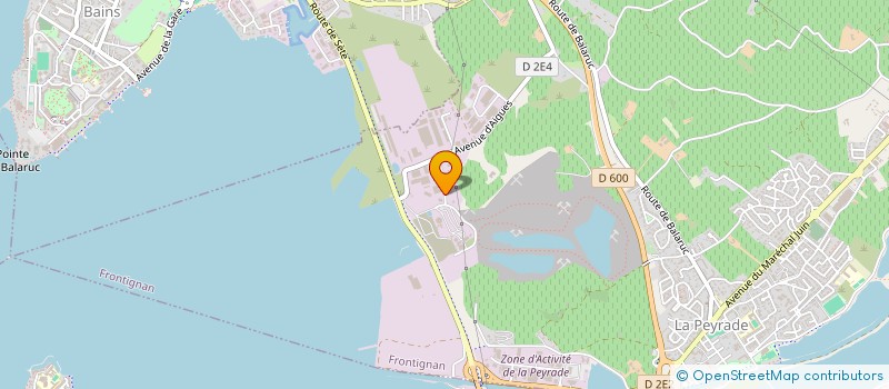 localisation de l'entreprise BM7 AUTO à FRONTIGNAN