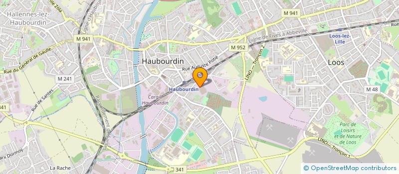 localisation de l'entreprise BMA 185  HAUBOURDIN