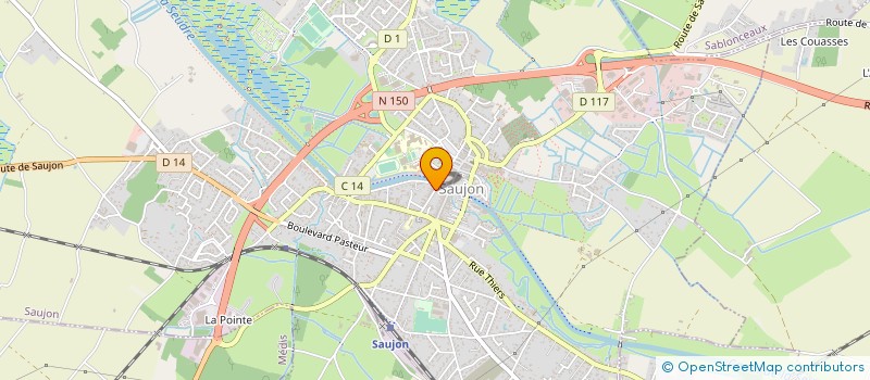 localisation de l'entreprise BMA  SAUJON