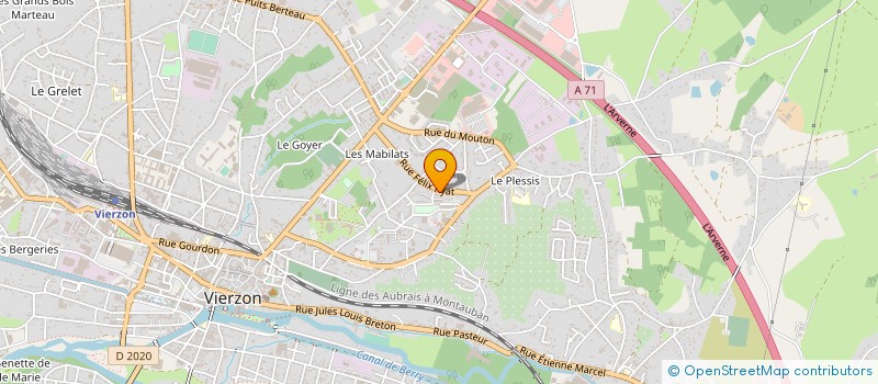 localisation de l'entreprise BMA  VIERZON