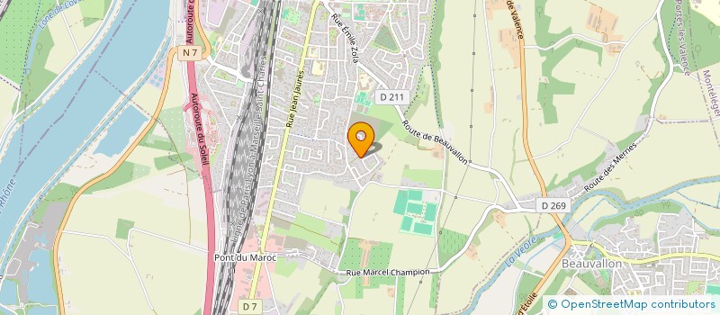 localisation de l'entreprise BMA  PORTES-LES-VALENCE