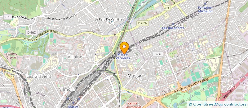 localisation de l'entreprise BMA à MASSY
