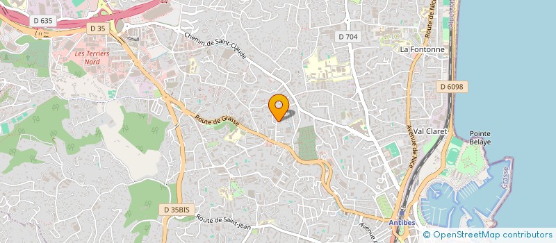 localisation de l'entreprise BMA à ANTIBES