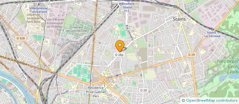 localisation de l'entreprise BMA à PIERREFITTE-SUR-SEINE