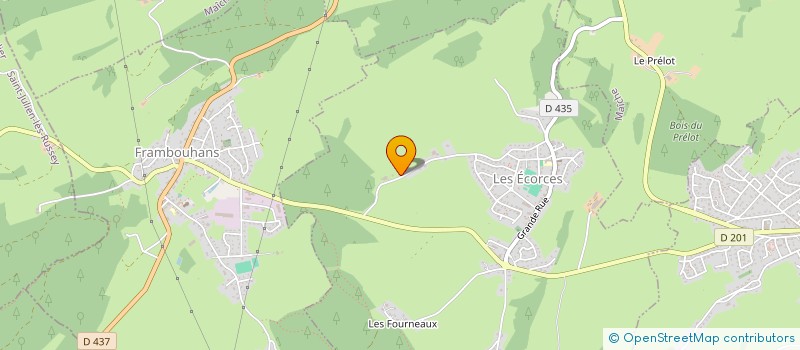 localisation de l'entreprise BMA  LES ECORCES