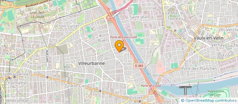 localisation de l'entreprise BMA AUTOMOBILES  VILLEURBANNE