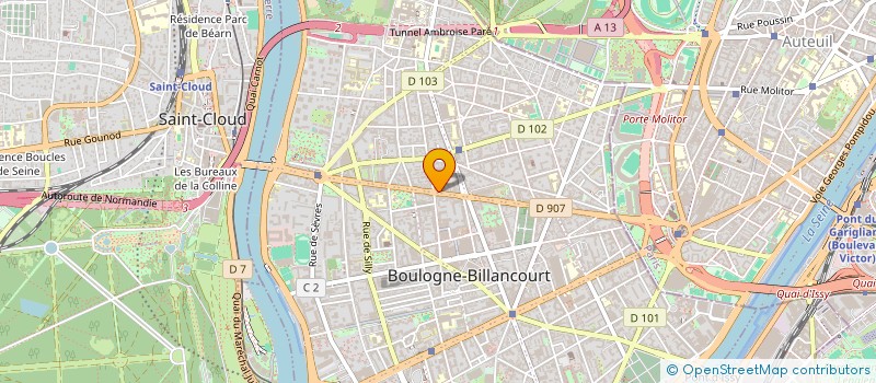 localisation de l'entreprise BMA BOULOGNE à BOULOGNE-BILLANCOURT