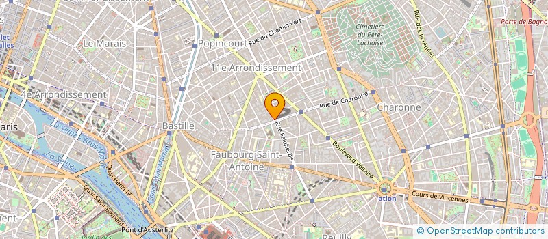 localisation de l'entreprise BMA CHARONNE  PARIS