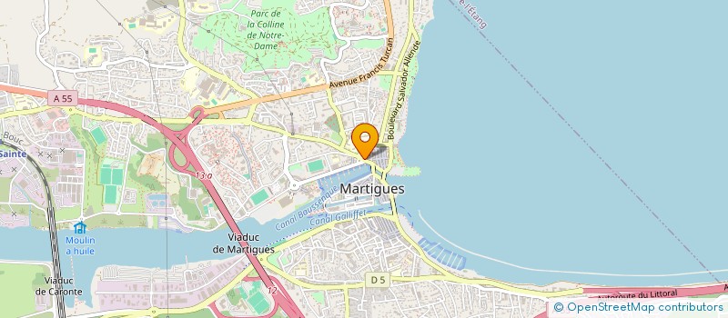 localisation de l'entreprise BMA COIFFURE à MARTIGUES