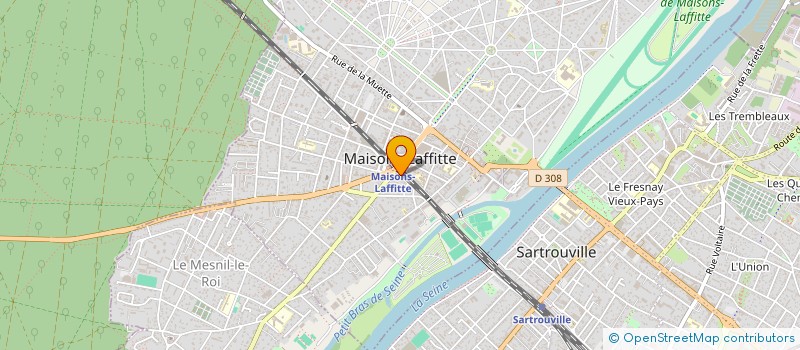 localisation de l'entreprise BMA CONCEPT  MAISONS-LAFFITTE