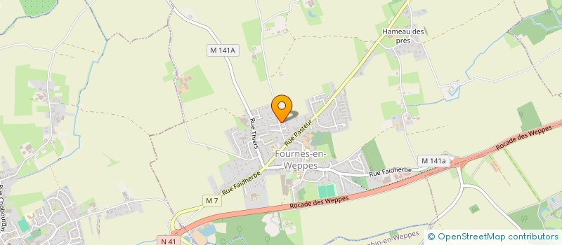 localisation de l'entreprise BMA FOCH  FOURNES-EN-WEPPES