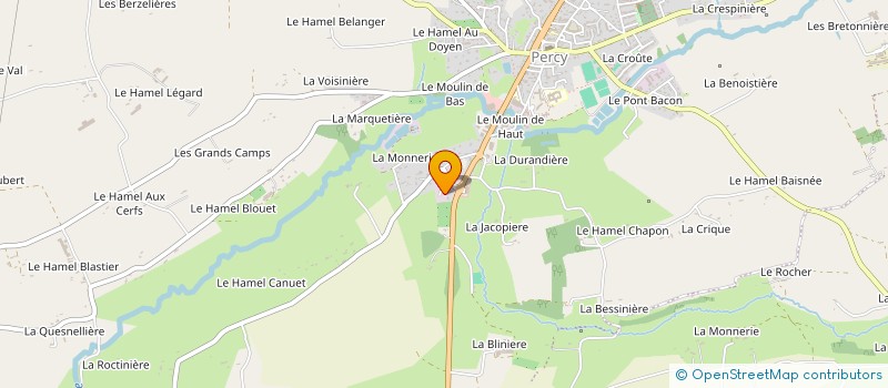 localisation de l'entreprise BMA IMMOBILIER  PERCY-EN-NORMANDIE