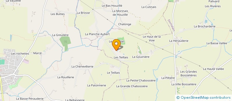 localisation de l'entreprise BMA LES TEILLAIS  DOMALAIN