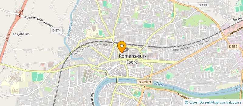 localisation de l'entreprise BMA MACONNERIE GENERALE  ROMANS-SUR-ISERE