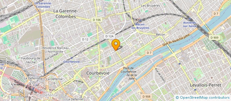 localisation de l'entreprise BMA SERVICES à COURBEVOIE