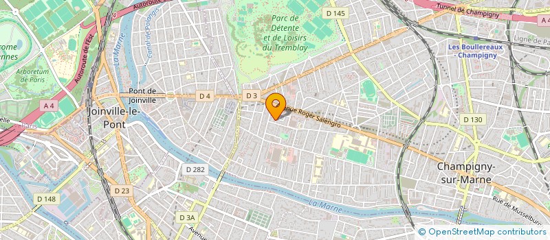 localisation de l'entreprise BMA TRANSPORTS ET SERVICES à CHAMPIGNY-SUR-MARNE