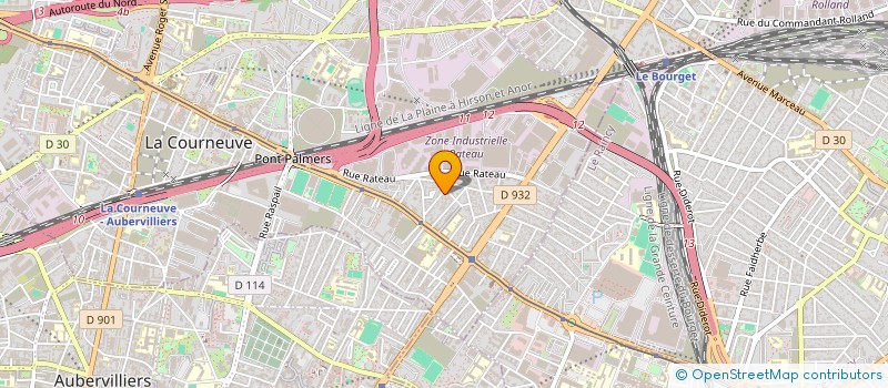 localisation de l'entreprise BMA VTC à LA COURNEUVE