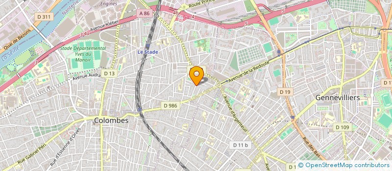 localisation de l'entreprise BMAA AGENCEMENT à COLOMBES