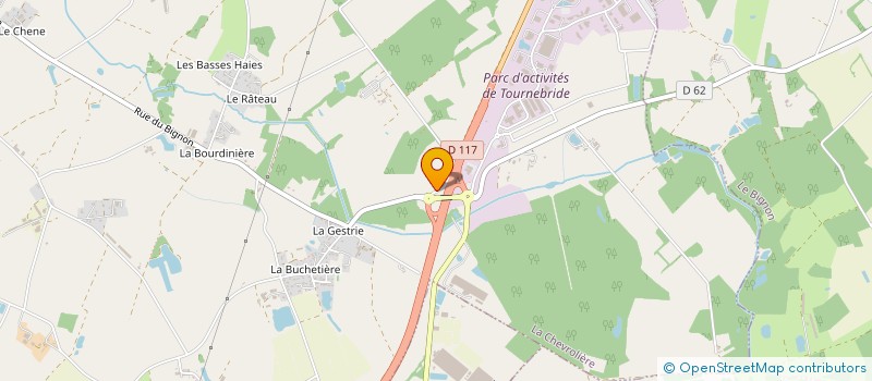 localisation de l'entreprise BMACO à LA CHEVROLIERE