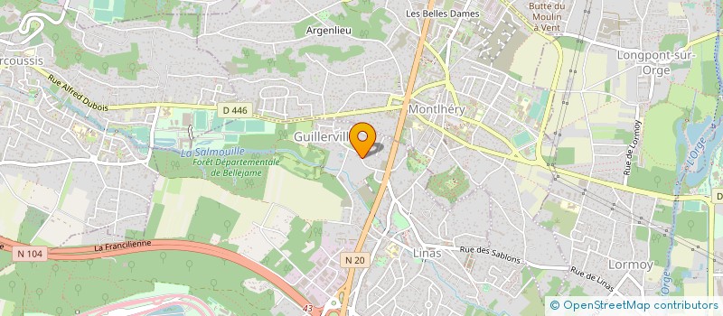 localisation de l'entreprise BMAJ MICHAU C&D à LINAS