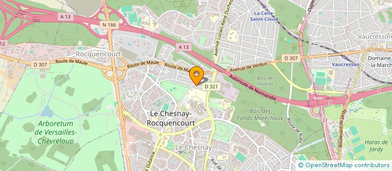 localisation de l'entreprise BMALINE  LE CHESNAY-ROCQUENCOURT