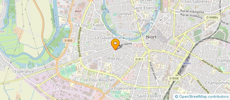 localisation de l'entreprise BMB à NIORT