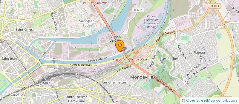 localisation de l'entreprise BMB CHAUDRONNERIE PLASTIQUE à MONDEVILLE