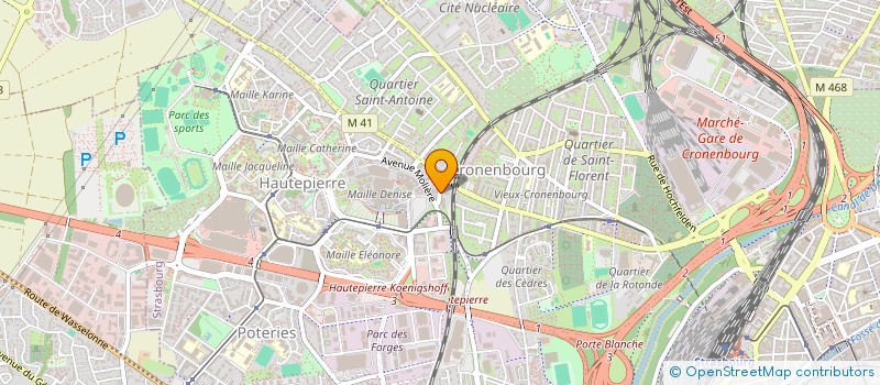 localisation de l'entreprise BMB CONDUITE à STRASBOURG