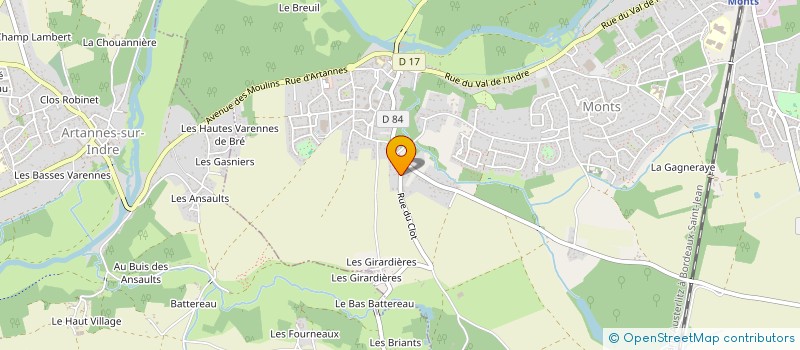 localisation de l'entreprise BMB IMMO  MONTS