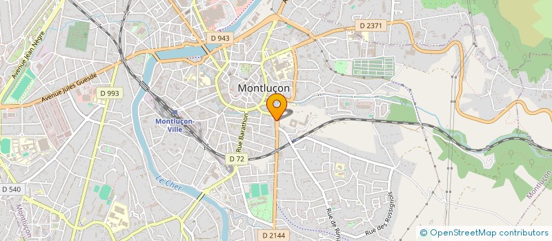 localisation de l'entreprise BMB LOCATION  MONTLUCON