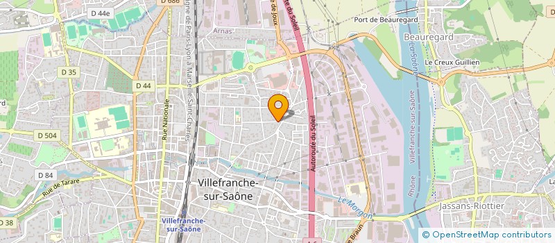 localisation de l'entreprise BMB MACONNERIE BATIMENT GENERAL à VILLEFRANCHE-SUR-SAONE
