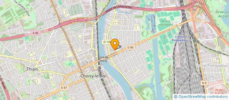 localisation de l'entreprise BMB T3P à CHOISY-LE-ROI
