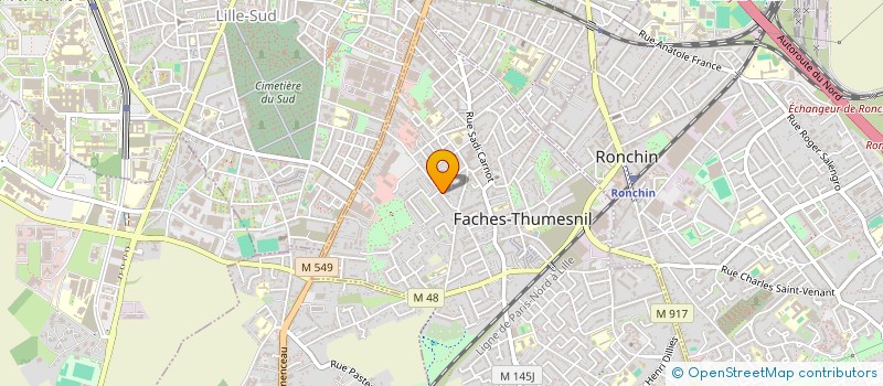 localisation de l'entreprise BMB TAXI à FACHES-THUMESNIL