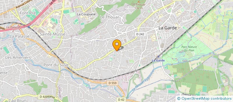 localisation de l'entreprise BMBG  LA GARDE