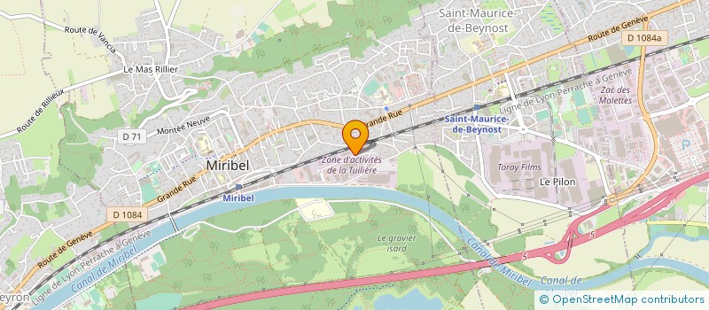 localisation de l'entreprise BMBGL à MIRIBEL