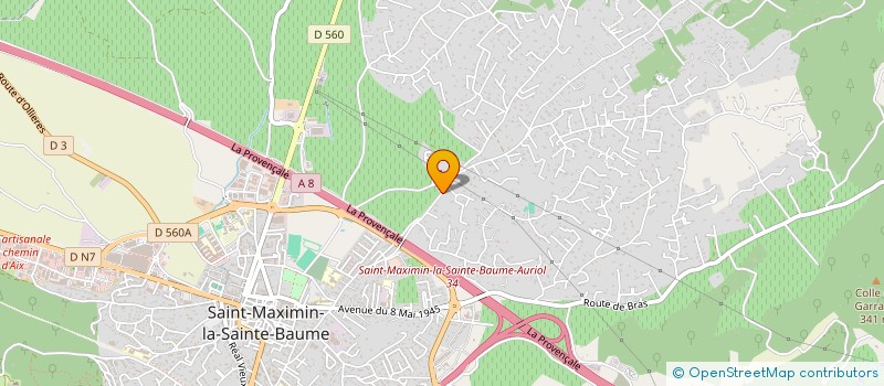 localisation de l'entreprise BMBTP à SAINT-MAXIMIN-LA-SAINTE-BAUME