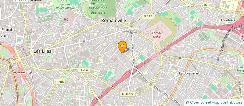 localisation de l'entreprise BMC à ROMAINVILLE