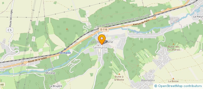 localisation de l'entreprise BMC à SERMAISE