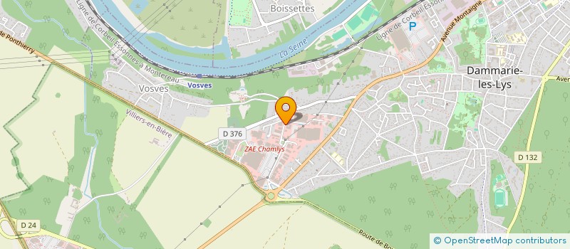 localisation de l'entreprise BMC AUTOS à DAMMARIE-LES-LYS