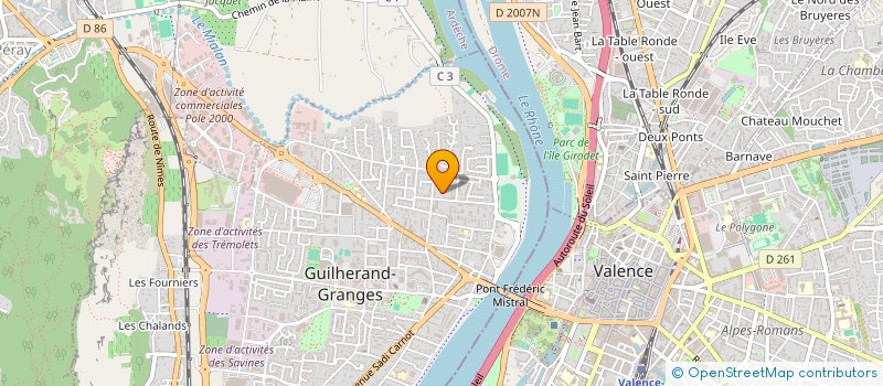 localisation de l'entreprise BMC AUVERGNE  GUILHERAND-GRANGES