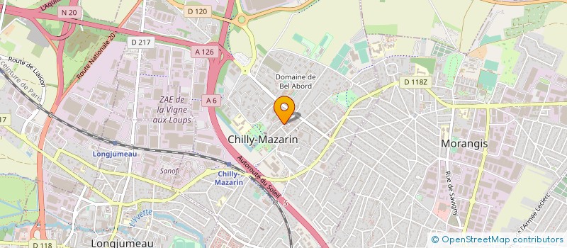 localisation de l'entreprise BMC BATIMENT à CHILLY-MAZARIN