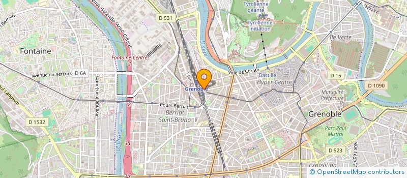 localisation de l'entreprise BMC FOOD 2  GRENOBLE